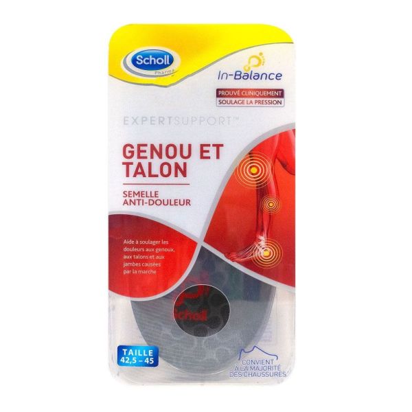 Scholl - Semelles anti-douleur Genou et Talon - 1 paire