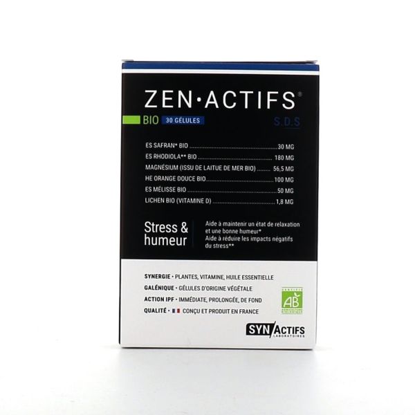 Synactifs - ZenActifs Bio - 30 Gélules