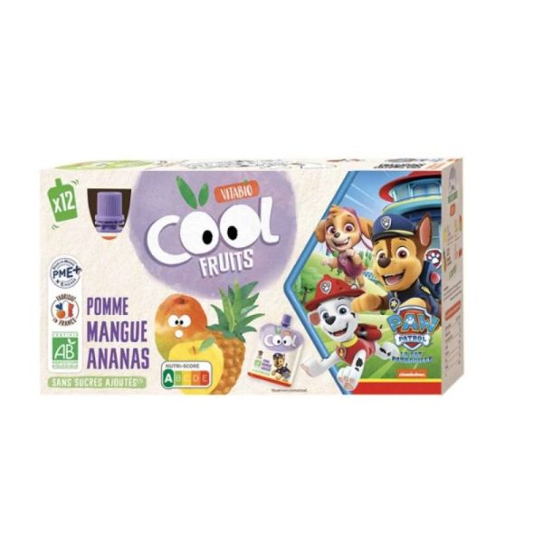 Vitabio - Cool Fruits Pomme Mangue Ananas Pack12