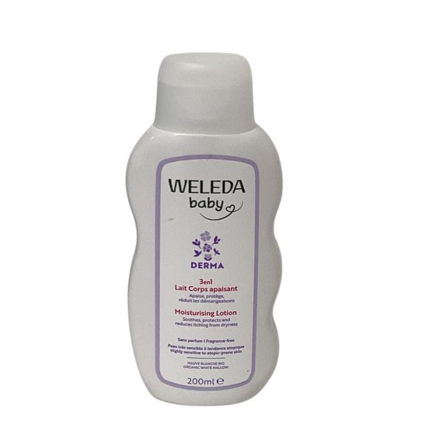 Weleda baby - Derma 3en1 Lait Corps apaisant - 200ml