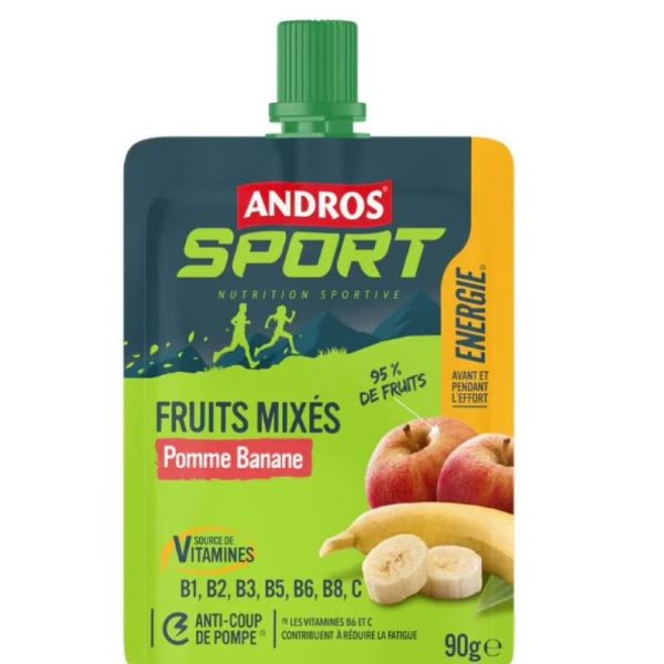 Andros - Sport Fruits mixés Pomme banane - 90g
