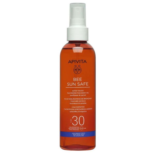 Apivita - Bee sun safe huile sublimatrice de bronzage toucher soyeux SPF30 - 200ml