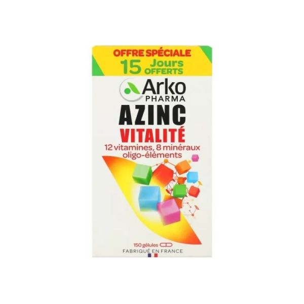 ArkoPharma - Azinc Vitalité - 150 gélules
