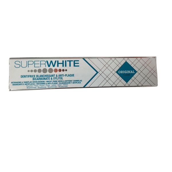Biosynex - SuperWhite Original dentifrice blanchissant et anti-plaque - 75ml