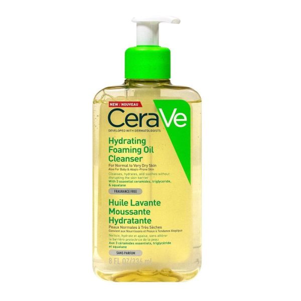 Cerave - Huile lavante moussante - 236mL