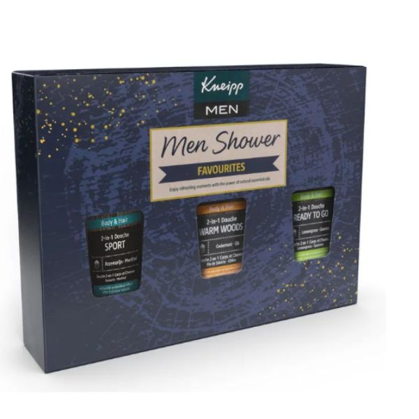 Coffret Kneipp - Men Shower Favourites Gel de douche 2en1 Noel 2025 - 3x75ml