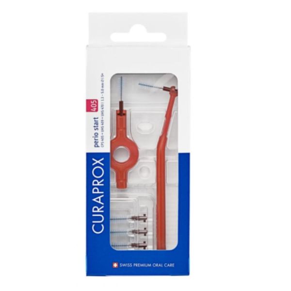 Curaprox - CPS 405 Perio start - 5 brossettes interdentaires + manche
