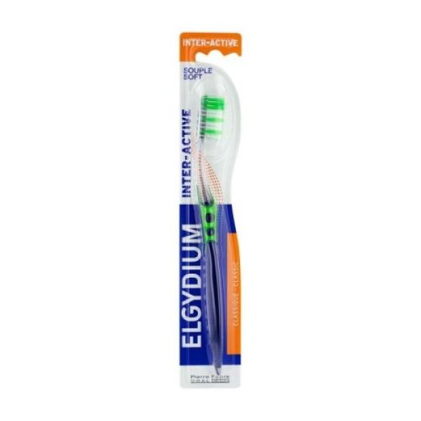 Elgydium - Brosse à dents Inter-Active - Brosse souple