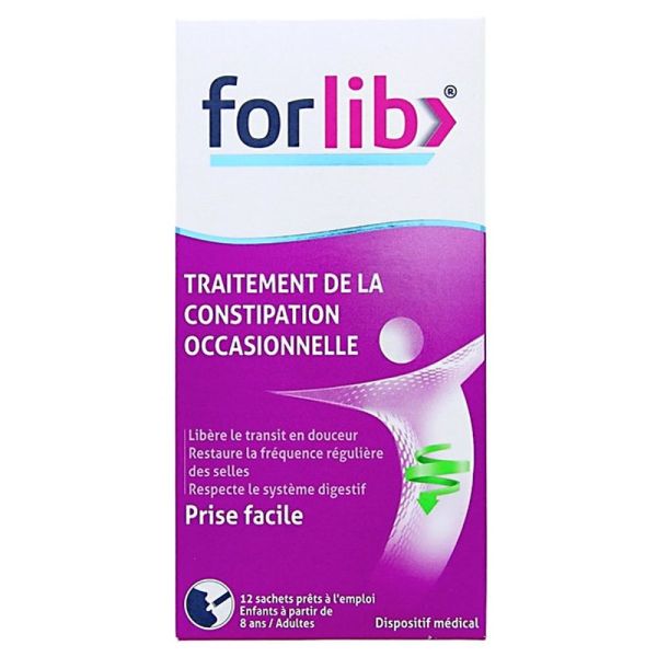 Forlib - traitement de la constipation occasionnelle - 12 sachets
