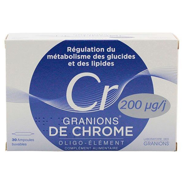 Granions Chrome 200µg/j - 30 ampoules