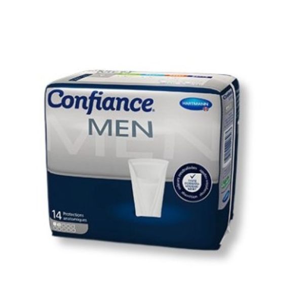 Hartmann - Confiance men 14 absorbantes 2 gouttes