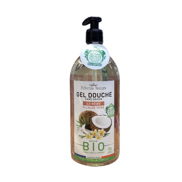 Helvetia Natura - Gel douche Ile rêvée aleo vera - 1L