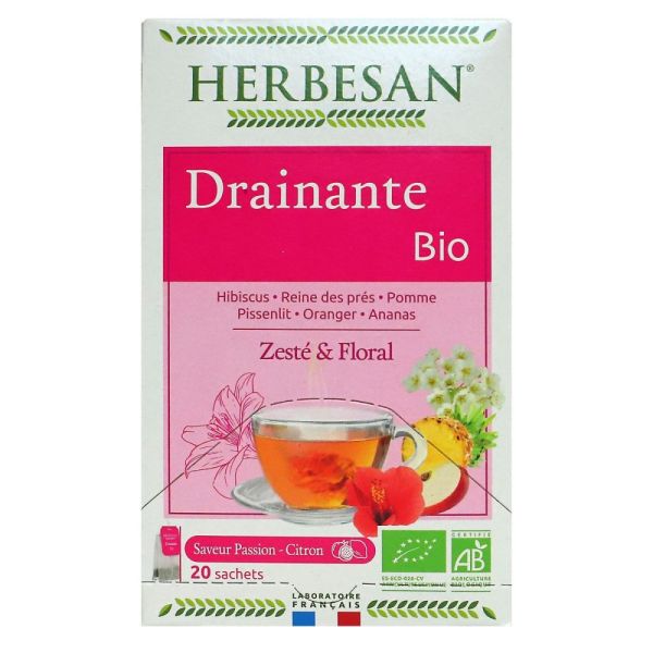 Herbesan - Infusion bio n°5 drainante - 20 sachets
