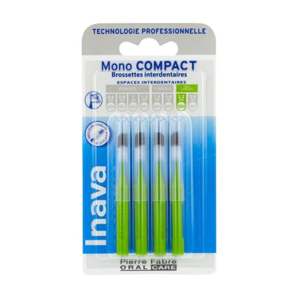 INAVA - Mono COMPACT - 4 brossettes interdentaires