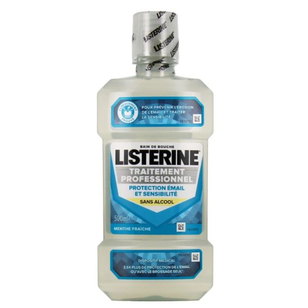 Listerine -  Bain de bouche professionnel traitement sensibilité - 500 ml