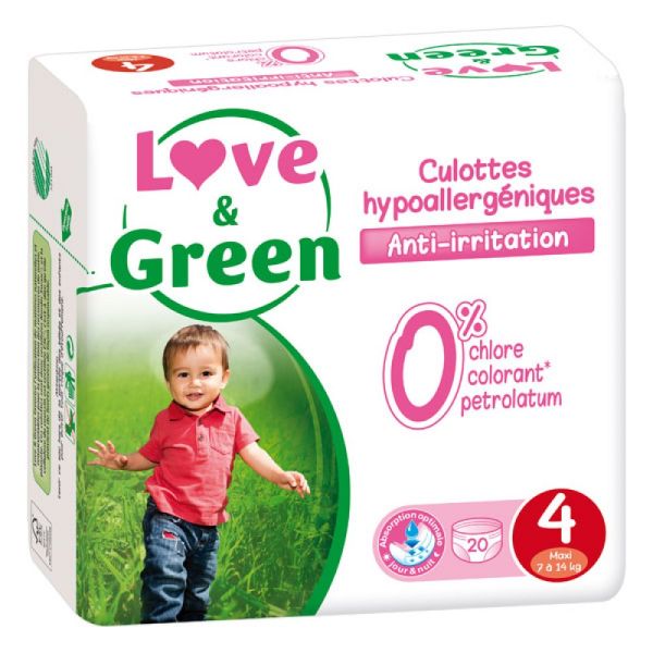 Love & Green - Culottes Taille 4 - 20 culottes