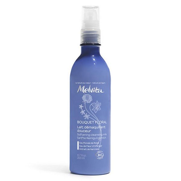 Melvita - Bouquet floral lait démaquillant douceur - 200ml