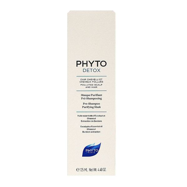 Phyto - Phytodétox masque purifiant pré-shampooing- 125 ml