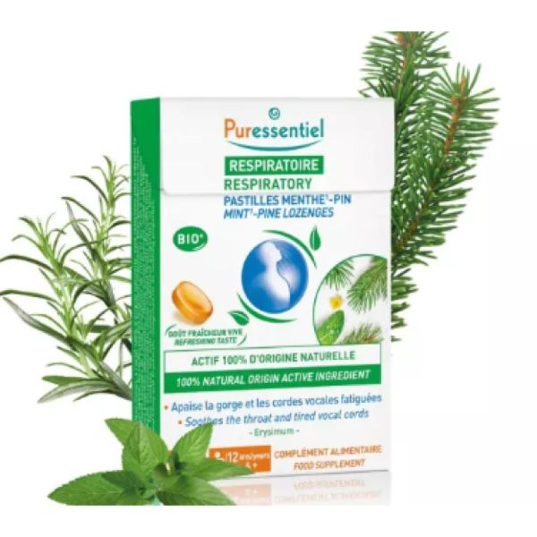 Puressentiel - Pastilles Respiratoire Menthe -Pin - 20 pastilles