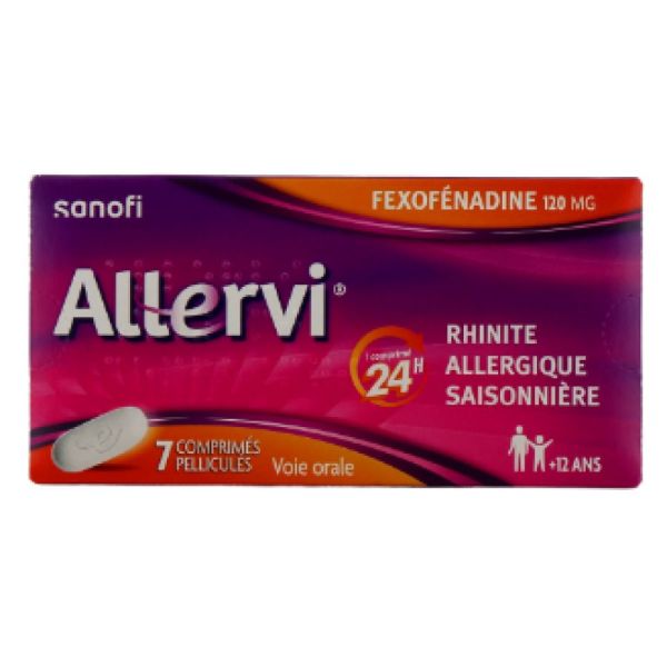 Sanofi - Allervi 120 mg - 7 comprimés pelliculés