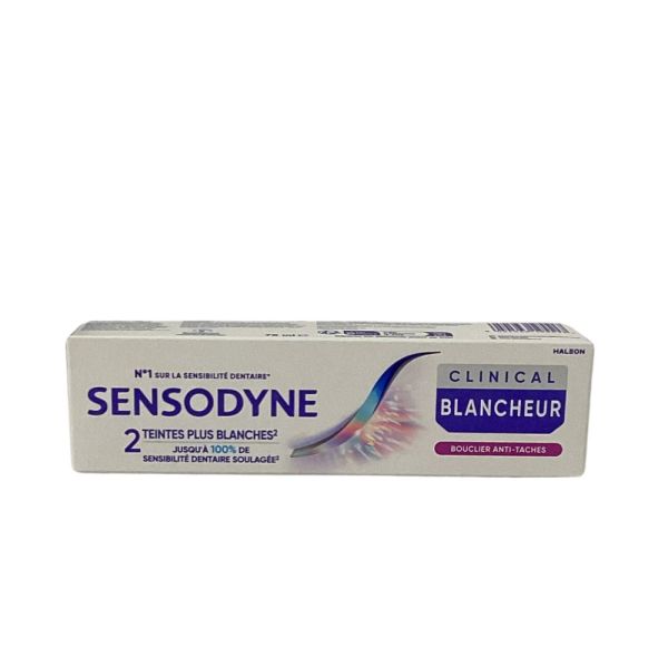Sensodyne - Clinical blancheur  dentifrice Bouclier anti-taches - 75 ml
