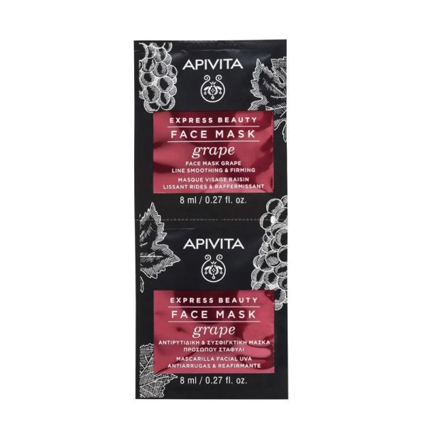 Apivita - Express Beauty - Masque Visage - Raisin Lissant Rides - 8Ml