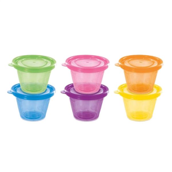 DBB Remond - Set de 6 petits pots avec couvercles