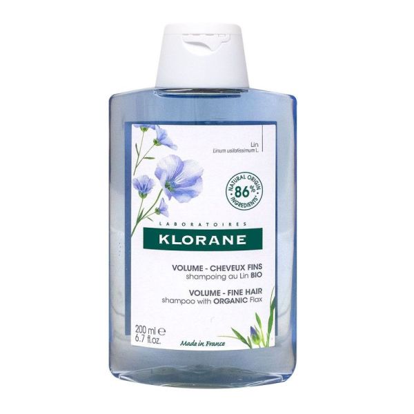 Klorane - Shampoing Volume Lin Bio - 200Ml