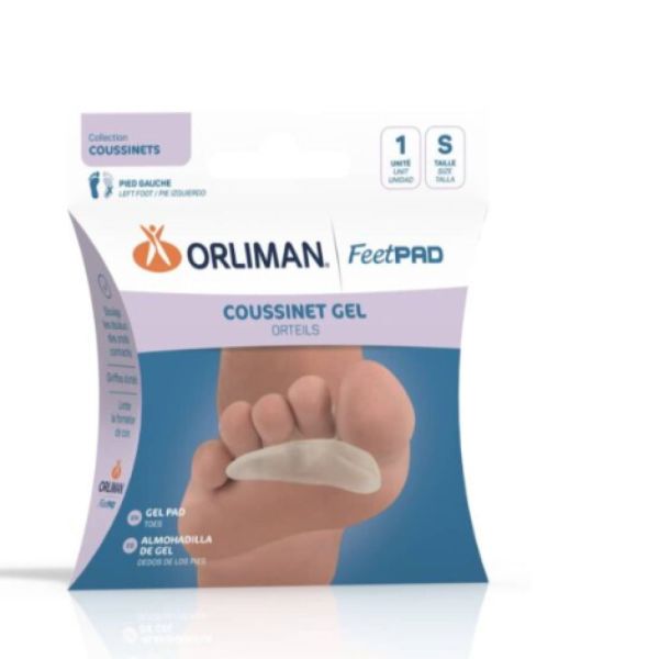 ORLIMAN - Coussinet gel orteils gauche