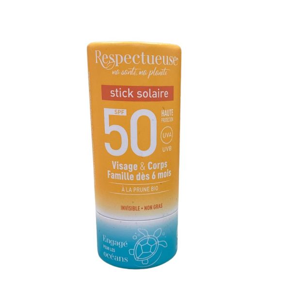 Respectueuse - Stick Solaire SPF50 - 18 g