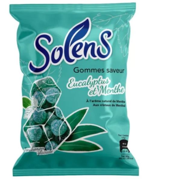 Solens - Gommes Eucalyptus et menthe - 100g