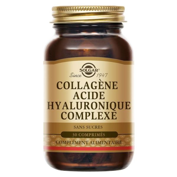 Solgar - Collagène Acide Hyaluronique Complexe - 30 comprimés