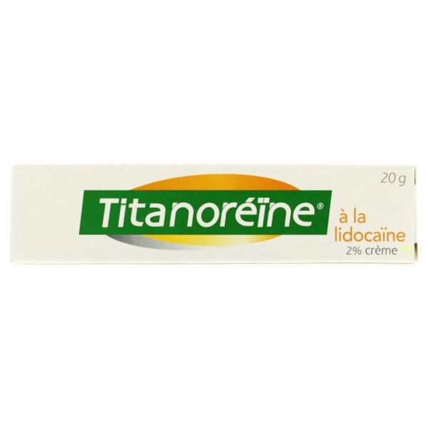 Titanoreïne Lidocaïne 2% Crème Rectale - tube 20g