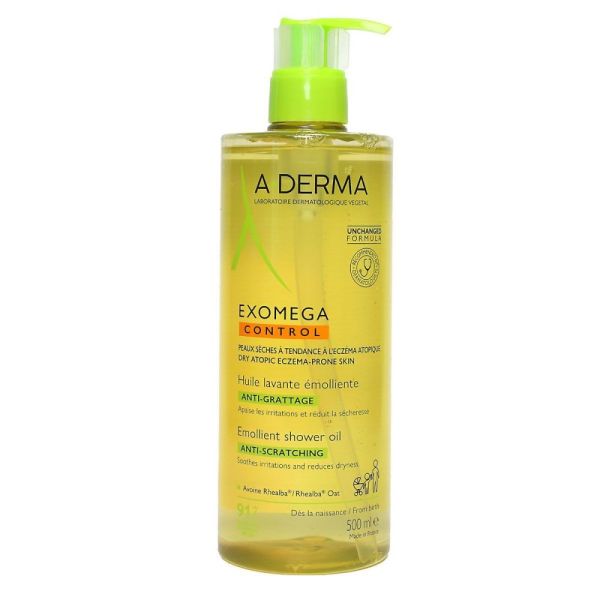 Aderma - Exomega control huile lavante émolliente - 500ml