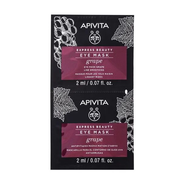Apivita - Masque Yeux - Raisin Lissant Rides - 2x2 Ml