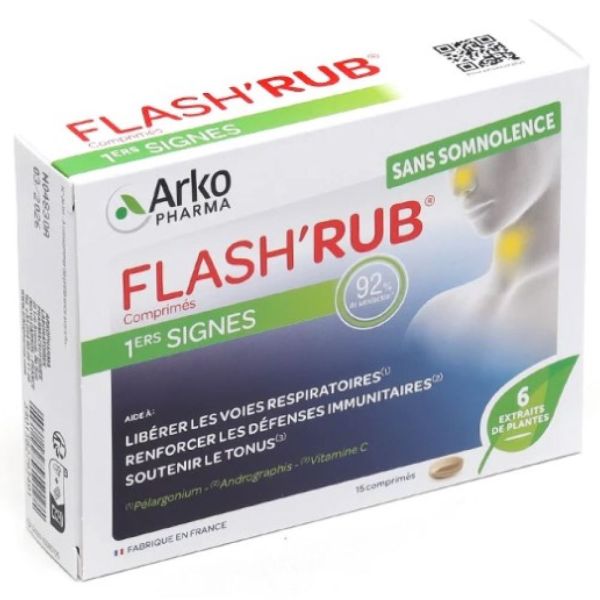 Arkopharma - FLASH'RUB - 15 comprimés