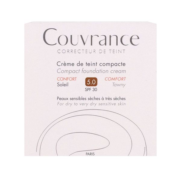 Avène - Couvrance - crème de teint compacte Confort SPF 30 - 10g - 5.0 Soleil
