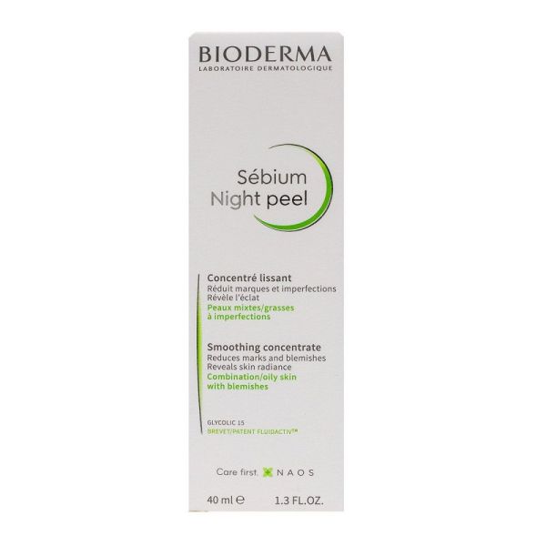Bioderma - Sébium night peel concentré lissant - 40 ml