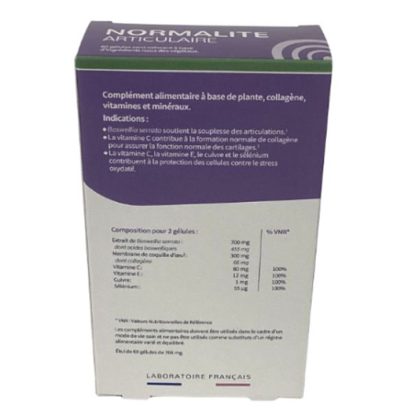 Codifra - Normalite articulaire - 60 gélules