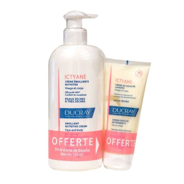 Ducray - Ictyane crème émolliente nutritive - 2 x 200ml