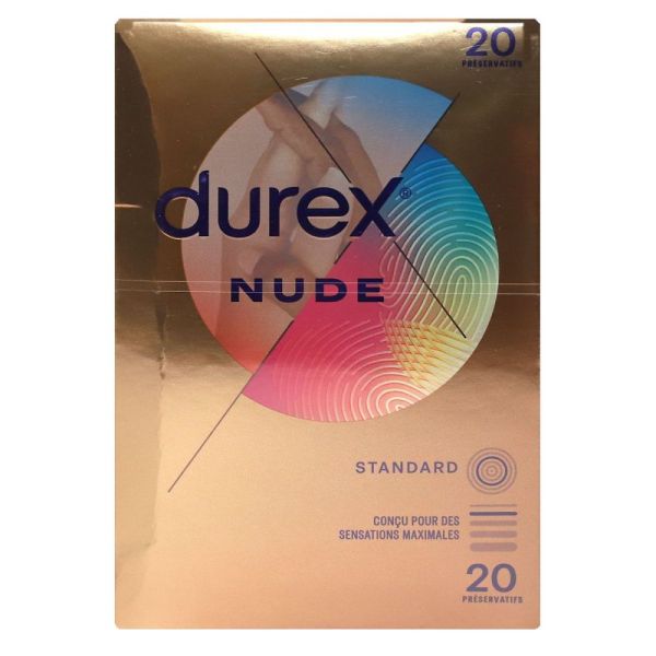 Durex - Préservatifs lubrifiés ultra fins - 20unités