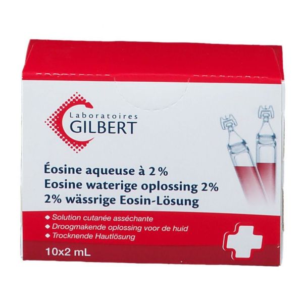 Gilbert - Éosine aqueuse à 2% - 10 x 2 ml