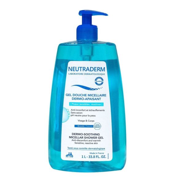 Gilbert - Neutraderm Gel Douche Micellaire  Dermo apaisant - 1L