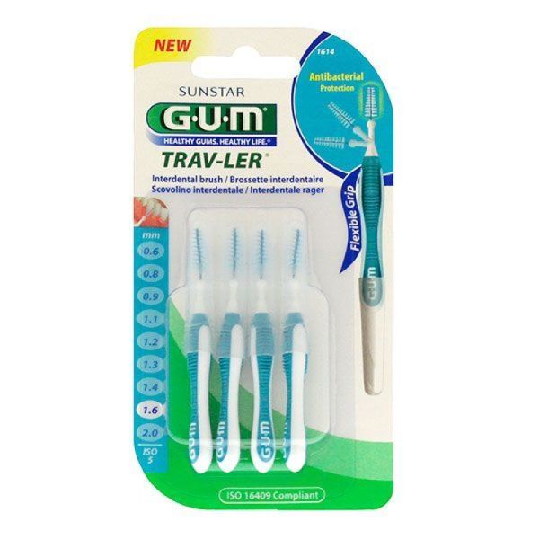 GUM TRAV-LER - Brossette interdentaire - 4 brossettes - T5 - 1.6 mm