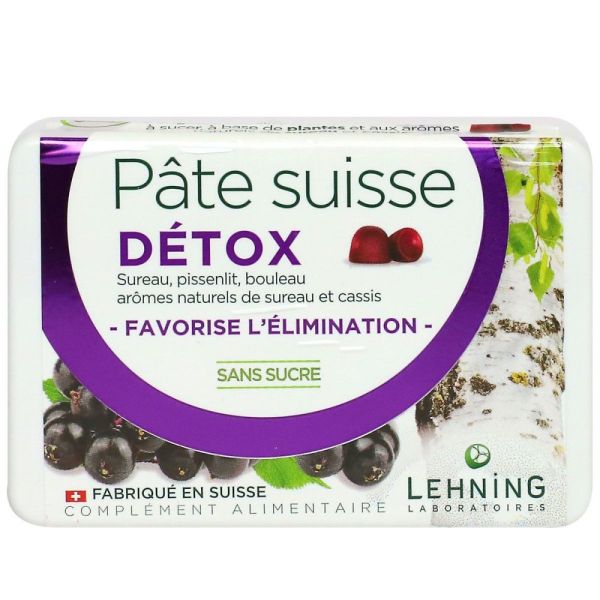 Lehning - Pâte Suisse détox - 40 gommes