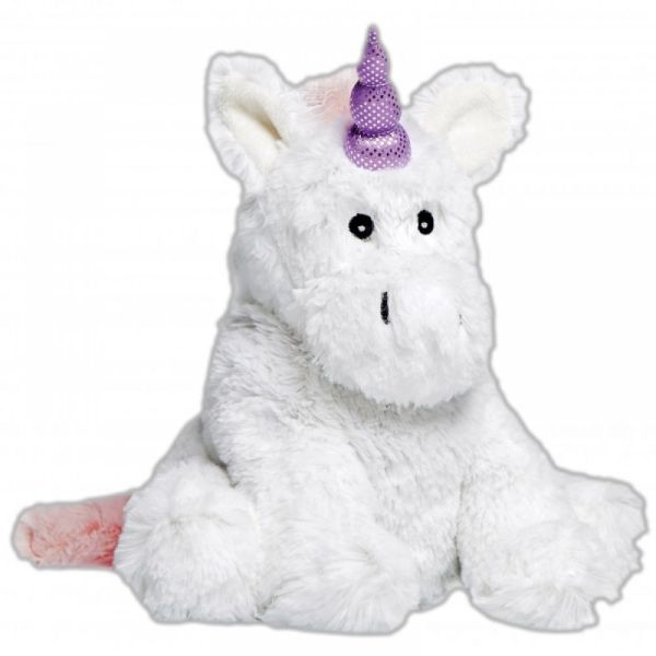 Les peluches Bouillottes -  Licorne blanche