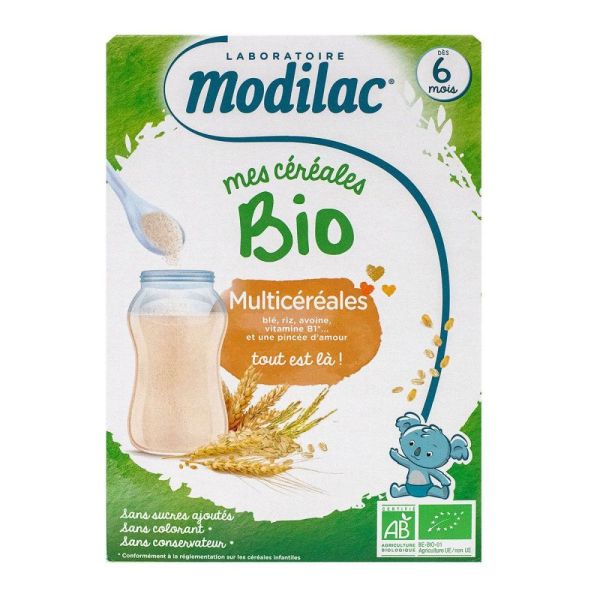 Modilac - Mes céréales bio multicéréales dès 6 mois - 250g