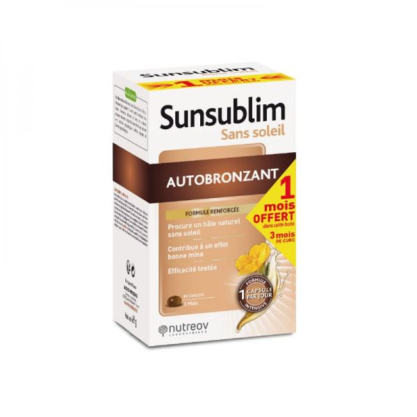 Nutreov - Sunsublim sans soleil Autobronzant - 84 capsules / 3mois
