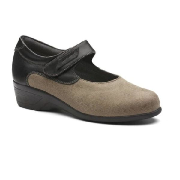 ORLIMAN - Chaussure thérapeutique Houat noir/taupe Femme