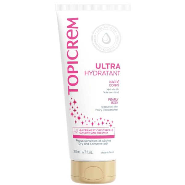 Topicrem - Lait ultra-hydratant nacré corps - 200ml